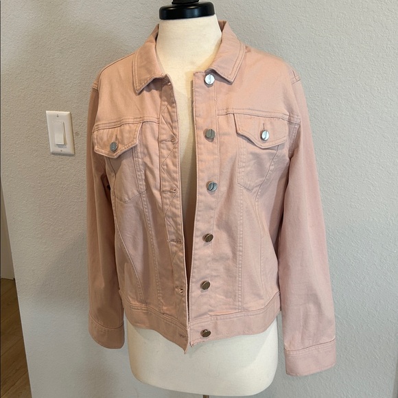 Light Pink Women’s Jean Jacket - Picture 1 of 5